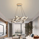 Axyaa Crystal Pendant Chandelier for Luxury Living Room Decor