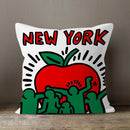 Axyaa Plush Velvet Pillowcase Decorative Cushion Cover in Popular Graffiti Art