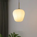 Axyaa Japanese Style LED Glass Copper Pendant Chandelier Fixture