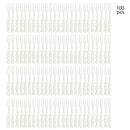 Axyaa 100PCS Plastic Fruit Fork Set for Home, Restaurant, Picnic, Camping - Reusable