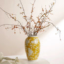 Axyaa Chinese-Style Retro Blue and White Porcelain Vase - Home Decoration Accessory
