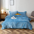 Axyaa Flannel Throw Blanket: Classic Solid Black Fleece, 180*200cm