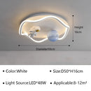 Axyaa Astronaut LED Ceiling Light for Modern Kids Room, Nordic Design, Home Decor Lighting