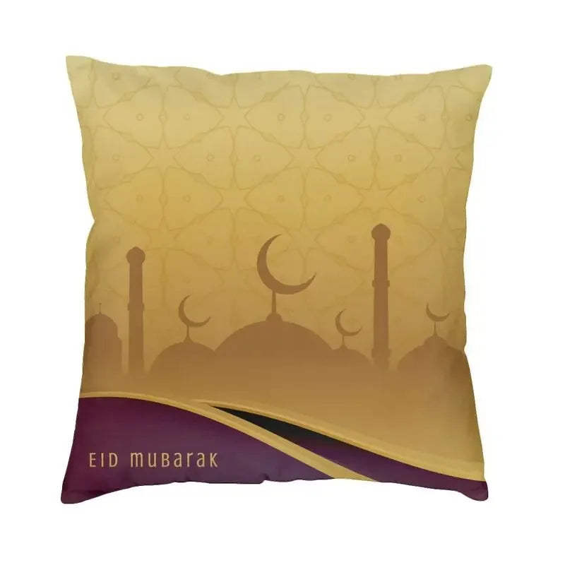 Eid Mubarak Ramadan Pillow Cases for Islamic Home Decor by Axyaa