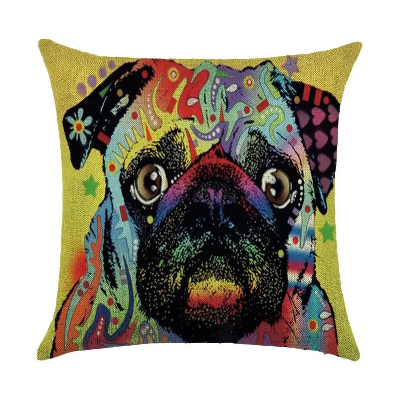 Axyaa Animal Print Pillow Cover: Stylish Sofa & Chair Linen Cushion Cover Art