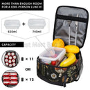 Axyaa Magic Leaf Fern Lunch Bag | Insulated Thermal Portable Cooler Tote