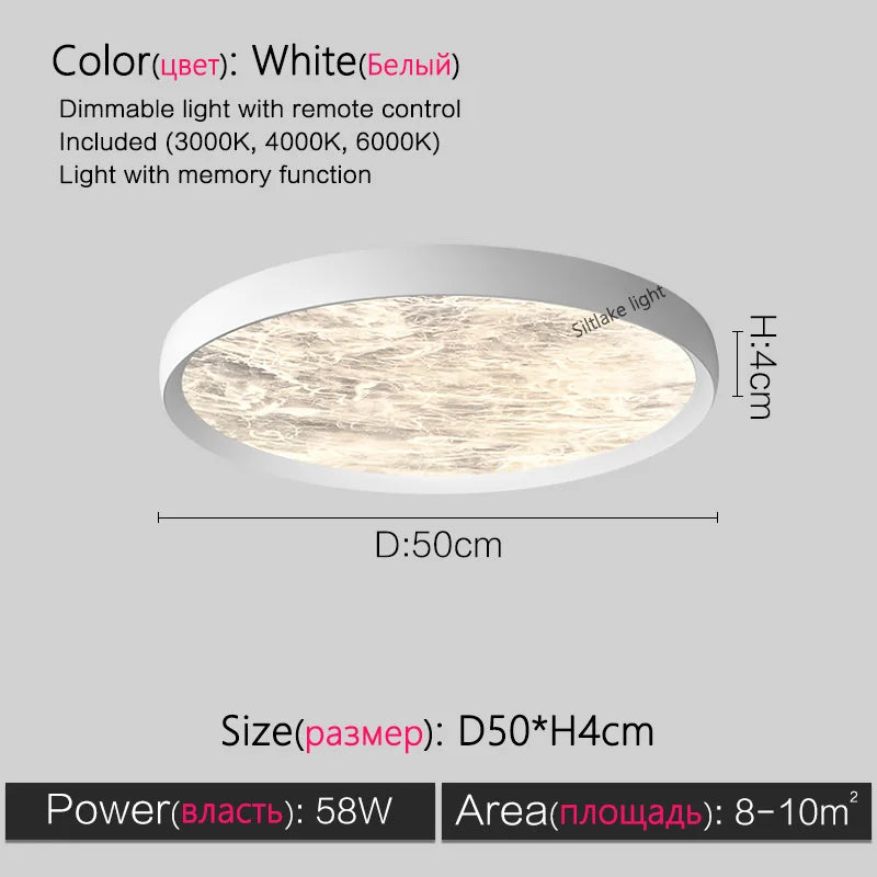 Axyaa Cloud Mist Ceiling Lamp | Modern Minimalist Ultra-thin Design