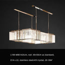 Axyaa Luxury Crystal Chandelier LED Pendant Lights for Dining Room