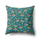 Axyaa Colorful Candy Flower Succulent Plants Printed Pillow Case for Couch Sofa Bed