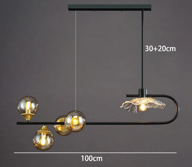 Axyaa Ceiling Chandelier: Stylish Pendant Light Fixture for Dining & Living Room Lighting