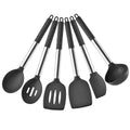 Axyaa 8-Piece Silicone Kitchen Utensil Set Stainless Steel Cooking Tools