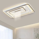 Axyaa Minimalist Black White LED Ceiling Lamp for Living Room Bedroom Indoor Lighting