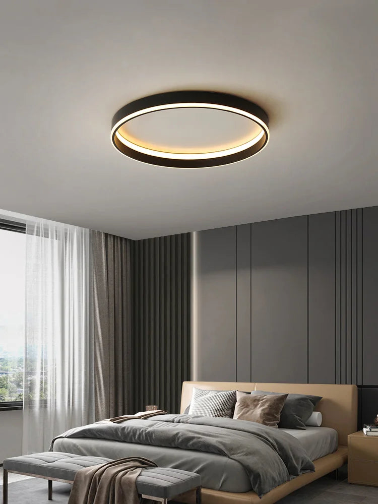 Axyaa Bedroom Ceiling Lamp LED Modern Minimalist Nordic Master Bedroom Lighting