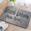 Axyaa Wizard Muggle Entrance Mat: Non-Slip Absorbent Hallway Carpet