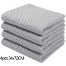 Axyaa Waffle Weave Kitchen Towel Set Absorbent Quick Dry Dishcloth Wash Cloth