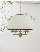 Axyaa Cream Pendant Light: Neoclassical LED Nordic Hanging Lamp for Home and Restaurant