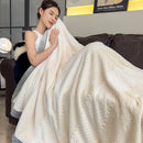 Axyaa Double Layer Fleece Blanket: Soft & Cozy Bedspread for Winter