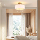 Axyaa White Fabric Ceiling Light for Living Room, Bedroom, Dining Room