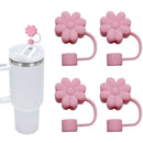Axyaa Silicone Flower Straw Cover for Stanley Cup 30&40Oz Tumblers