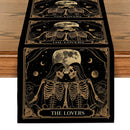 Skeleton Flower Table Runner by Axyaa: Rustic Decor for Wedding Party, Home, Coffee Shop