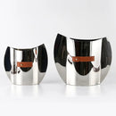 Axyaa Silver Stainless Steel Flower Vase Handicrafts for Home Decoration