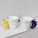Axyaa Ceramic Fruit Handle Mug - Unique Design, Perfect for Coffee, Tea, Champagne