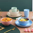 Axyaa Eco-Friendly Wheat Straw Tableware Set - Plate, Dish, Bowl, Cup