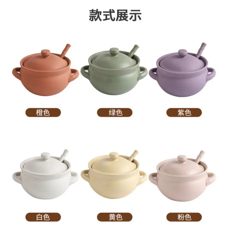 Axya Ceramic Lard Jar Retro Kitchen Seasoning Bottle