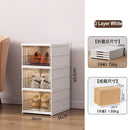 Axyaa Drop Front Shoe Storage Box Organizer Cabinet Rack