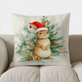 Axyaa Christmas Deer Pillow Cover for Sofa Bedroom Car