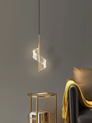 Axya Modern Copper Minimalist Pendant Light for Bedroom - Small, Light Luxury Design