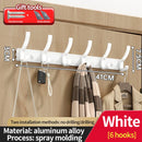 Axyaa Wall-Mounted One Row Hangers for Towels, Clothes, Hats, and More
