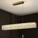 Axyaa Crystal Chandelier Pendant Light for Living and Dining Room
