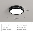 Axyaa Modern Minimalist Round LED Ceiling Lights in Black