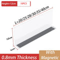Axyaa Plastic Shelf Divider, Transparent, for Convenience Store & Supermarket Displays