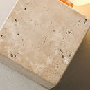 Axyaa LED Glass Square Wall Light Fixture in Yellow Stone for Modern Home Decor