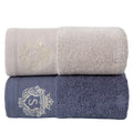 Axyaa 2pcs Towel Set: 35x75cm Face Hand Towels & 70x140cm Big Bath Shower Towel