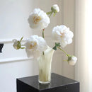 Axyaa Crinkle Glass Vase: Luxury Living Room Decor Piece