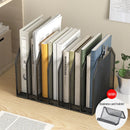 Axyaa Mesh File Organizer for Desk | Vertical Office Document Holder | 7-Section Heavy-Duty Sorter