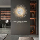 Axyaa Ceramic Lotus Leaf Wall Light Copper Lustre Gold Silver Sconce for Bedroom Decor