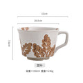 Axyaa Ceramic Coffee Mug with Vintage Wildlife Pattern