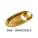 Axyaa Stainless Steel Snack Plate for Hotel and Restaurant Use