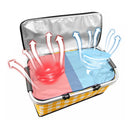 Axyaa Insulated Picnic Basket: Large Capacity Portable Foil Cooler Bag for Outdoor Activities