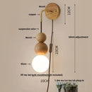 Axyaa Adjustable Glass & Wood LED Wall Light for Modern Living Spaces & Bedrooms