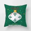Axyaa Festive Green Christmas Polyester Bedspread Set