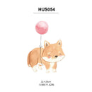 Axyaa Cute Animal Balloon Wall Stickers for Kids' Rooms & Nursery Decor