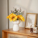Axyaa Red Ceramic Vase: Elegant Living Room Decor & High-End Ornament