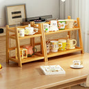 Bamboo Kitchen Spice Caddy Organizer by Axyaa