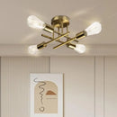 Axyaa Nordic Ceiling Chandelier - Retro LED Home Lighting Fixt