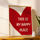 Axyaa Red Love Canvas Prints for Stylish Home Decor